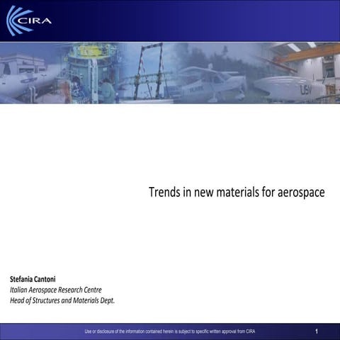 AMIF2014 – [Aerospazio] Stefania Cantoni, Tendenze nei nuovi materiali per l'...