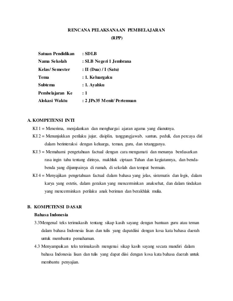 Silabus Sdlb Tunagrahita Kelas 4 Ilmusosial Id