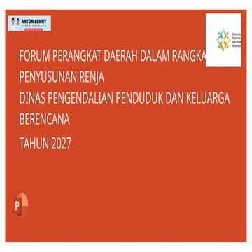 FORUM PERANGKAT DAERAH DALAM RANGKA PENYUSUNAN RKPD tahun 2027.pptx