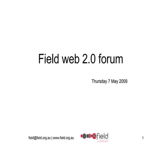 web2.0 forum presentation