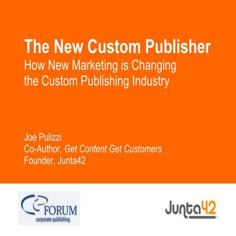 The New Custom Publisher - How New Marketing is Changing Custom Publishing
