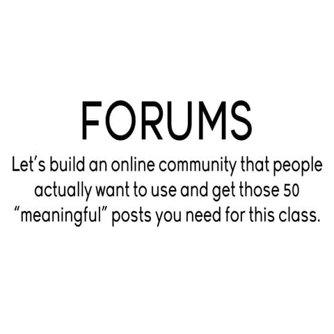 Forums