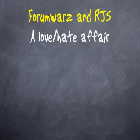 Forumwarz and RJS: A Love/Hate Affair