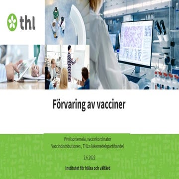 Förvaring av vacciner