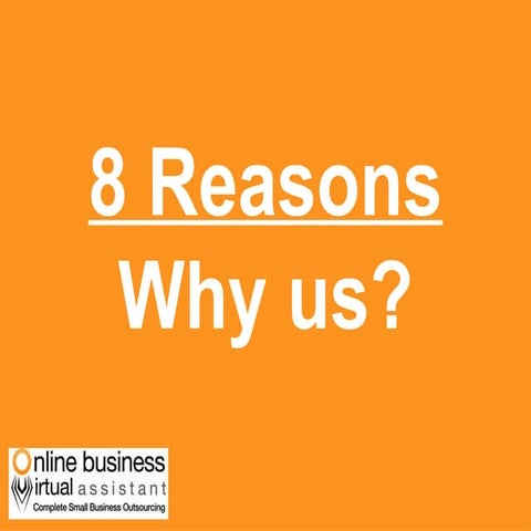 Why OBVA Virtual Assistant for your ebay/amazon store  and small business out...