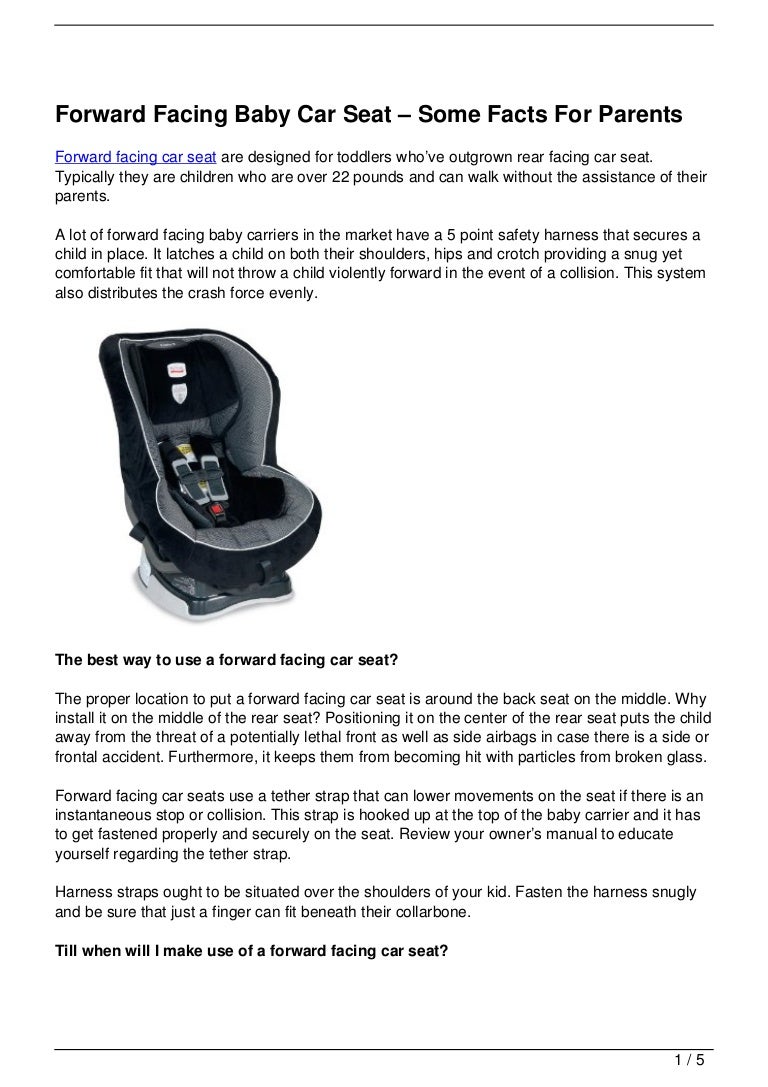 forward facing straps