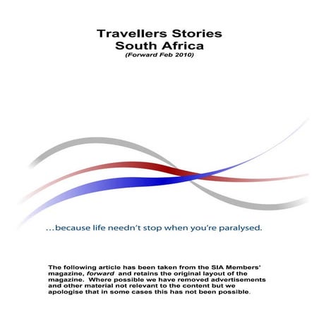 Travel South Africa in a Wheelchair - Forward Magzine, Feb 2010