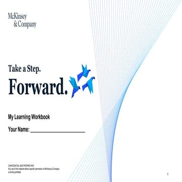 Forward Learning Workbook slides for business | PDF