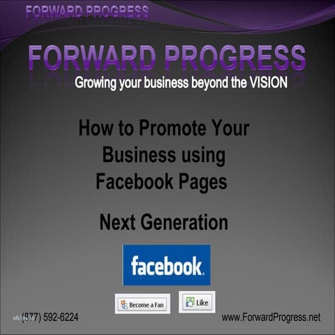 Forward Progress   How to Build Business on Facebook - FP New