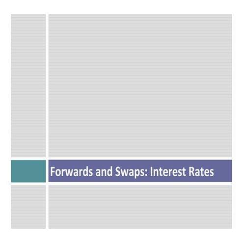Forwards and swaps  interest rates
