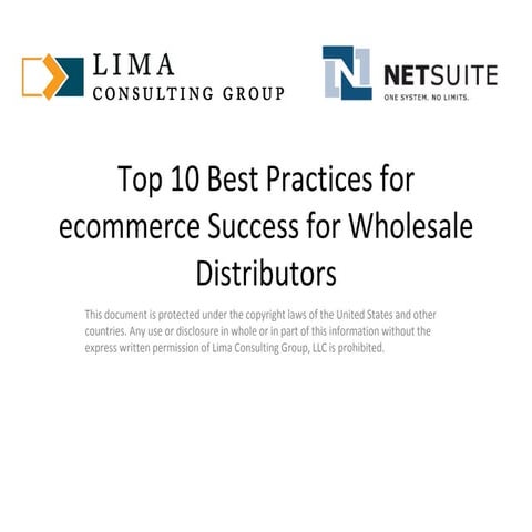 Top 10 Best Practices For E Commerce Success For Wholesale