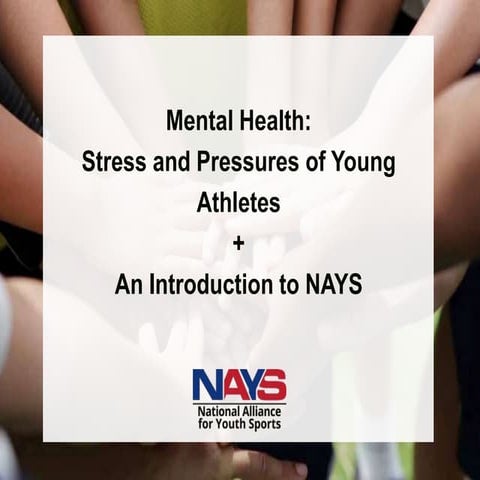 Mental Health: Stress and Pressures of Young Athletes + Intro to ...