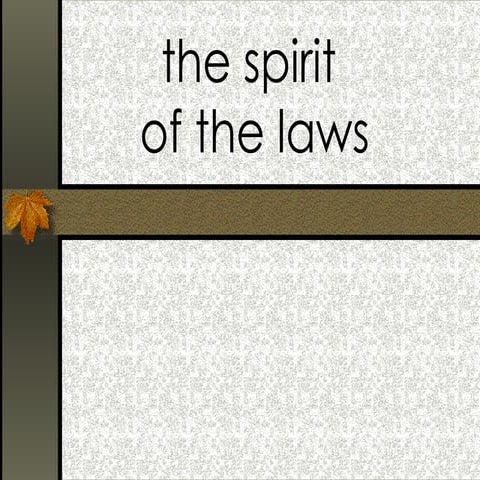 Spirit of the Laws (Montesquieu)