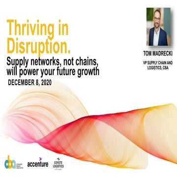 Future of Supply Chain by CBA, Accenture and Coyote Logistics