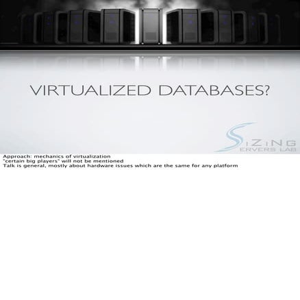 Virtualized Databases?