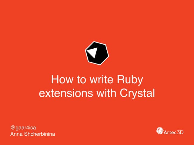 How to write Ruby extensions with Crystal