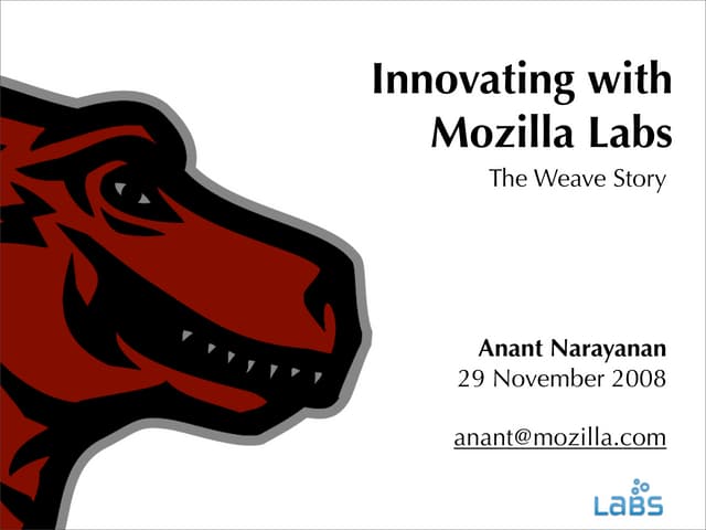 Innovating with Mozilla Labs