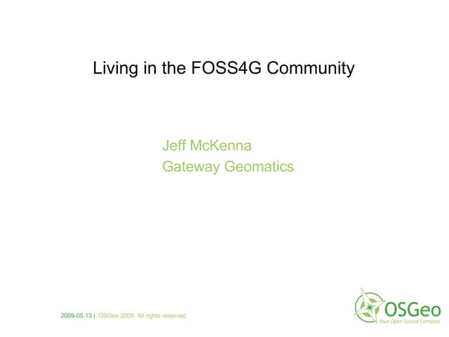 FOSS4G Community