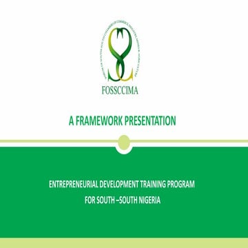 Entrepreneurial Value Chain Presentation