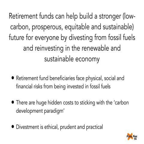 Fossil fuel divestment and the end of the carbon development paradigm: David ...