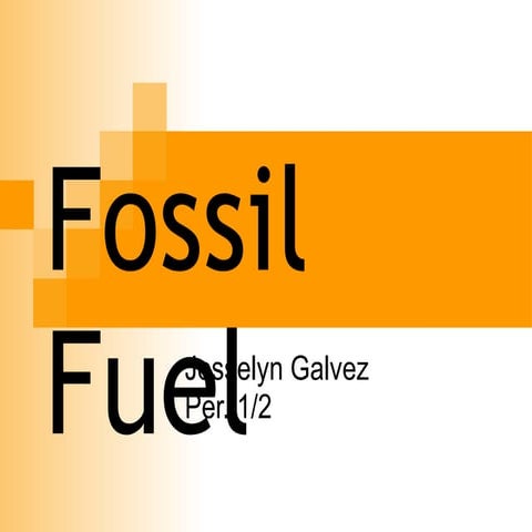 Fossil fuel