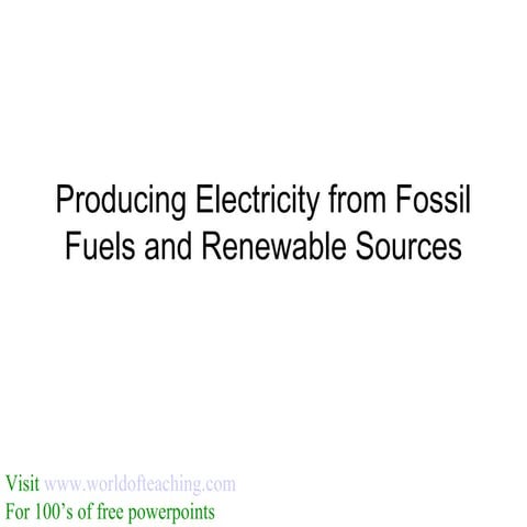Fossil fuels