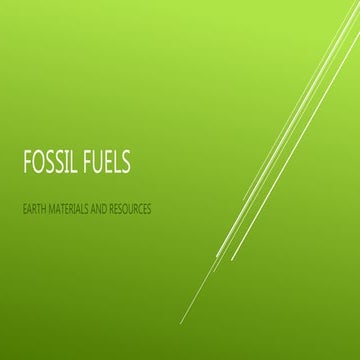 Fossil fuels