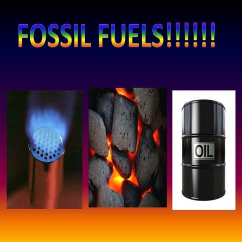 Fossil fuels   oil, coal, gas pp