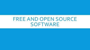 Free and Open Source Software