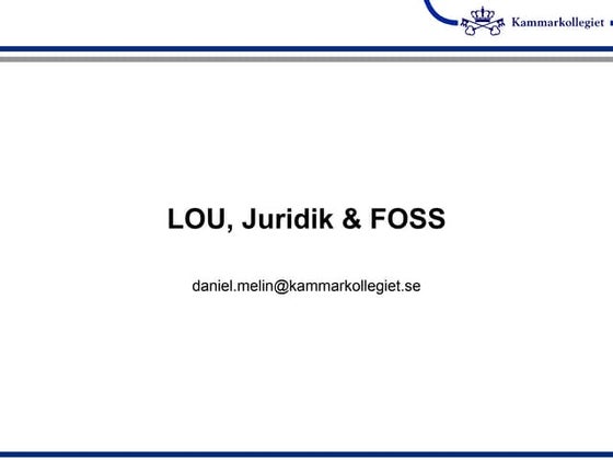 Foss-juridik i Sverige