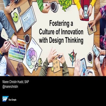 Fostering a culture of innovation with Design Thinking
