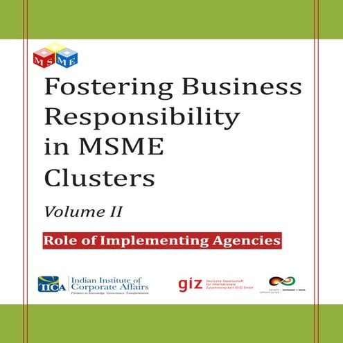 SMEs clustering strategies - India case study | PPT