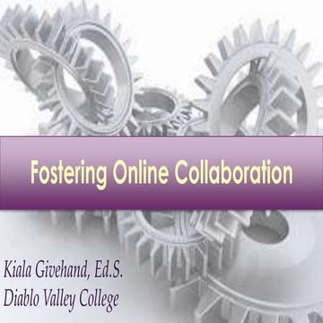 Cengage Webinar: Fostering online student collaboration