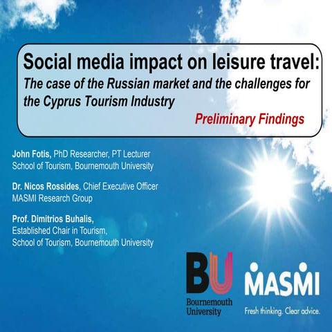 Social media impact on leisure travel:  The case of the Russian market and th...