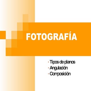 Planos, ángulos y composición.
