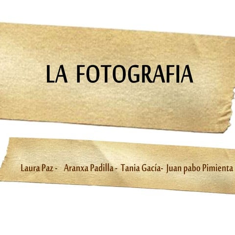 Fotografía Evolución 