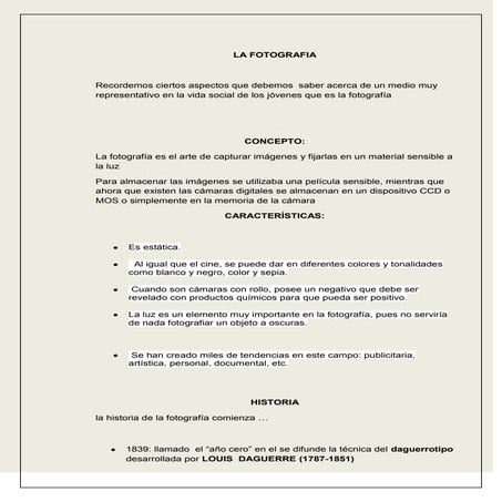 Fotografia y tecnologia