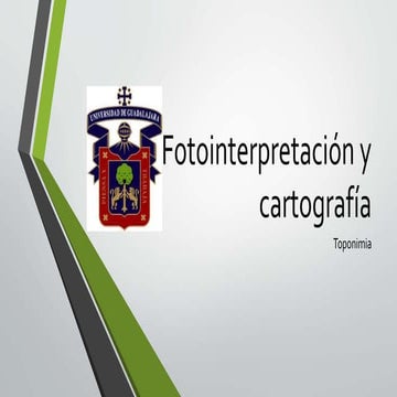 Fotointerpretación y cartografía leyver