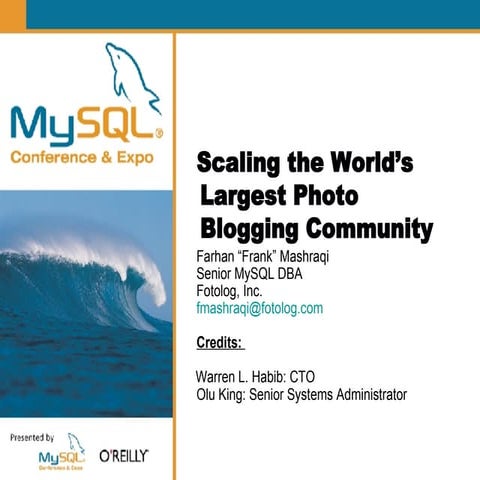 Fotolog: Scaling the World's Largest Photo Blogging Community