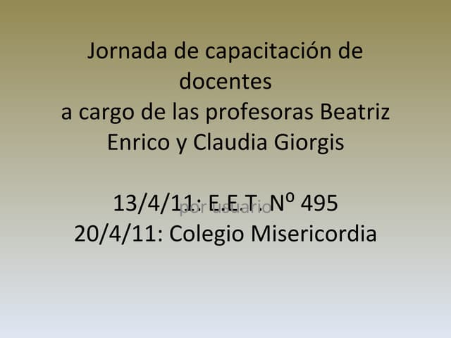 Fotos capacitacion docentes