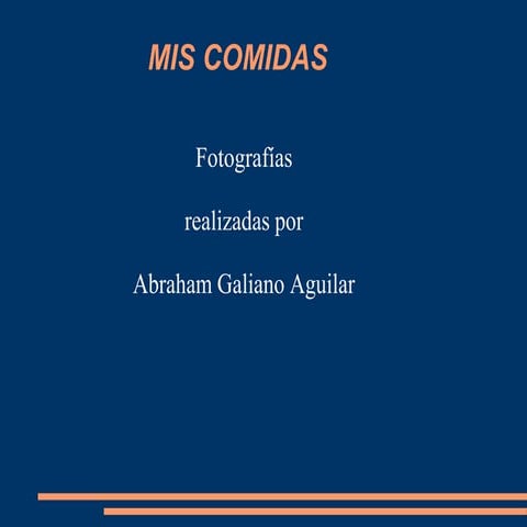 Fotos de alimentos de abraham