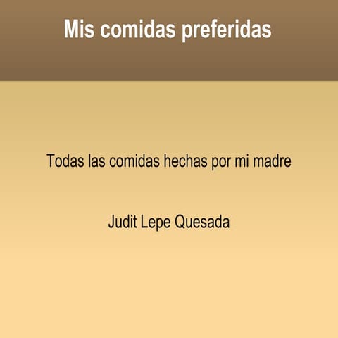 Fotos de alimentos de judith