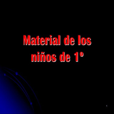 Fotos del material 1º