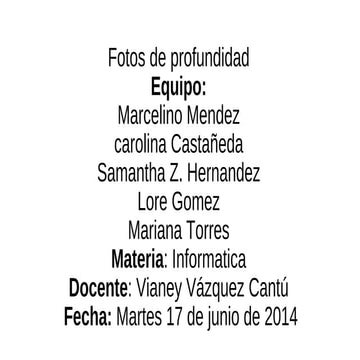 Fotos de profundidad