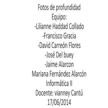 Fotos de profundidad