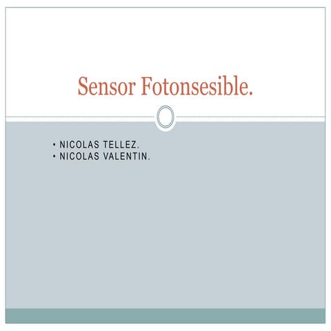 Sensor Ultrasonico. | PPTX