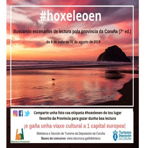 Fotos participantes no VII concurso #Hoxeleoen 2019