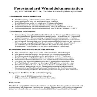 Fotostandard Wunddokumentation
