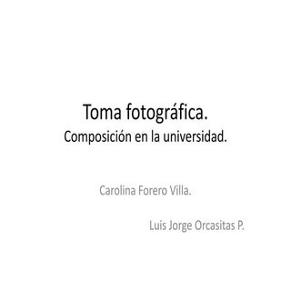 toma fotográfica en la UPB