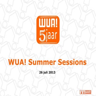 Fotoverslag wua! summer sessions 26...